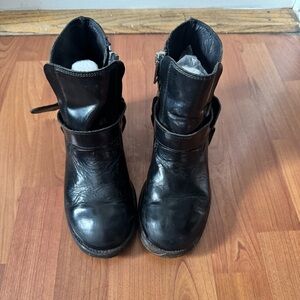 Black Leather Women’s Ankle Boots